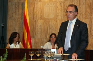 Jaume Torrramade, presidente de la diputación de Girona y alcalde de Salt.