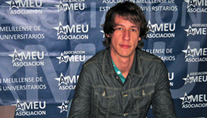 José Valdivieso, presidente de la Asociación Melillense de Estudiantes Universitarios (AMEU) y tesorero del Consejo de la Juventud de Melilla (CJML), que ha denunciado el caso / Foto AMEU